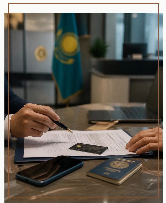 Открытие счета и банковской карты в Казахстане в Губкине